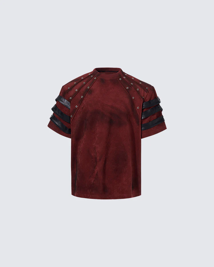 Vintage Rivet Short Sleeve T-Shirt - Image 9