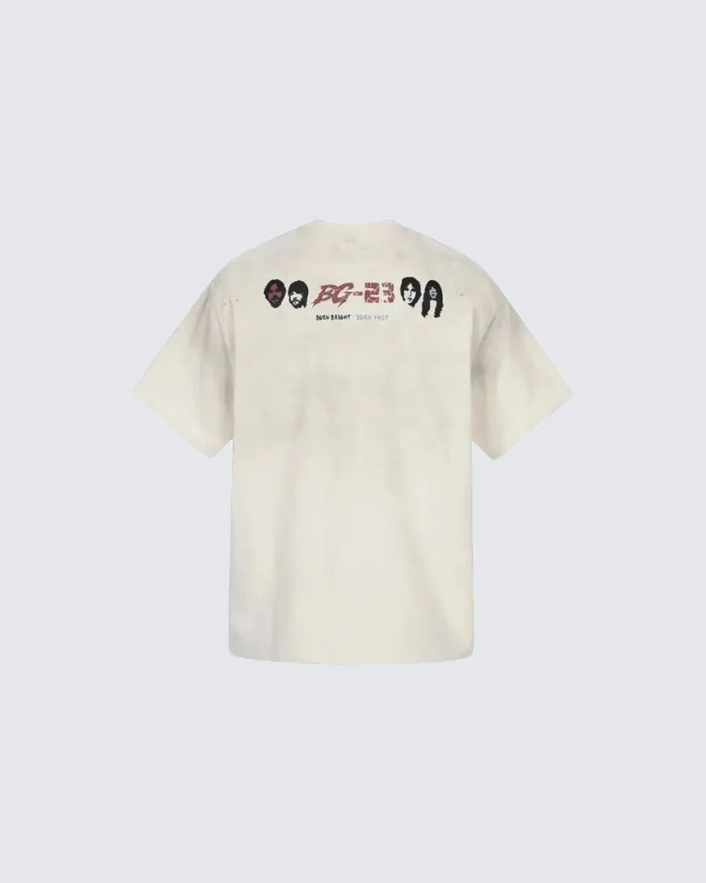 Vintage Rock Graphic Distressed Print Short Sleeve - Image 3