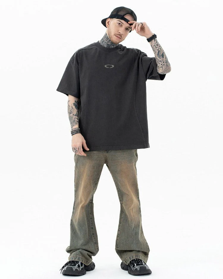 Deconstructed Patchwork Vintage Washed T-shirt - Image 2
