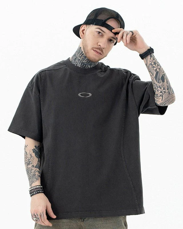 Deconstructed Patchwork Vintage Washed T-shirt - Image 4