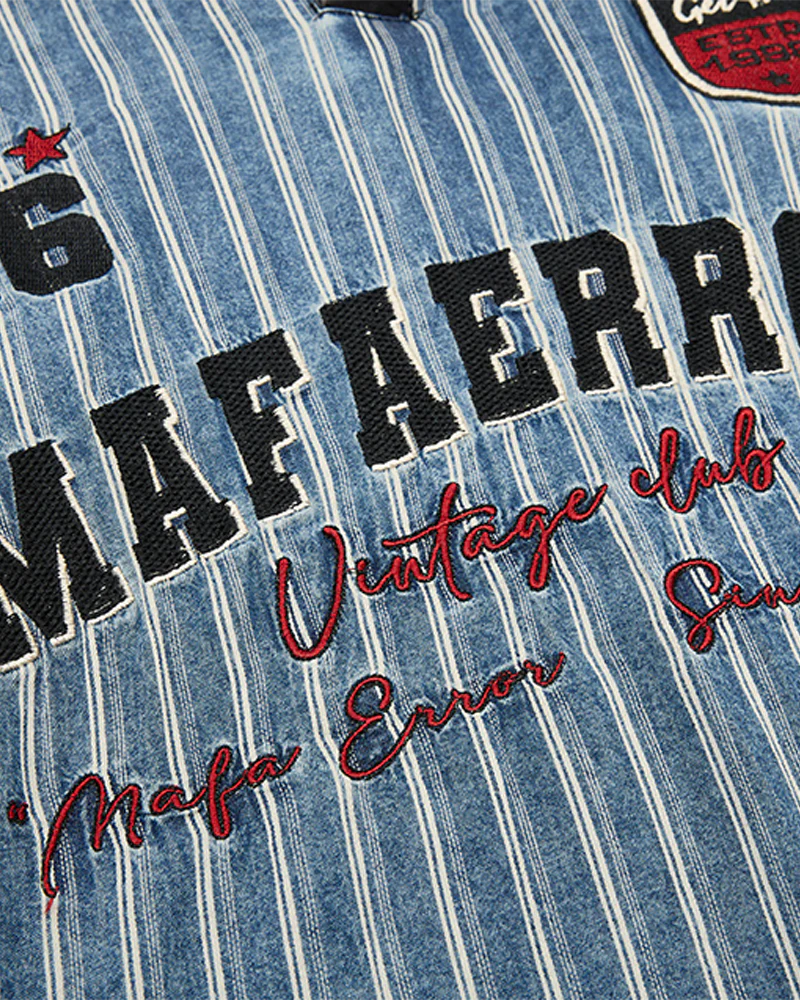 Vintage Striped Polo Shirt - Image 5