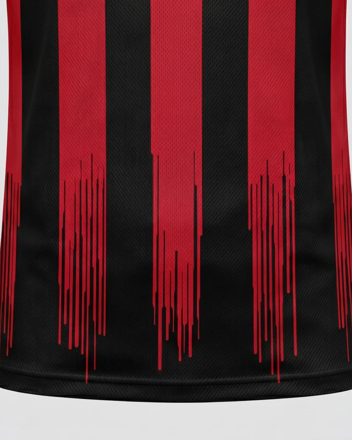 Vintage Striped Sport Soccer Jersey - Image 4