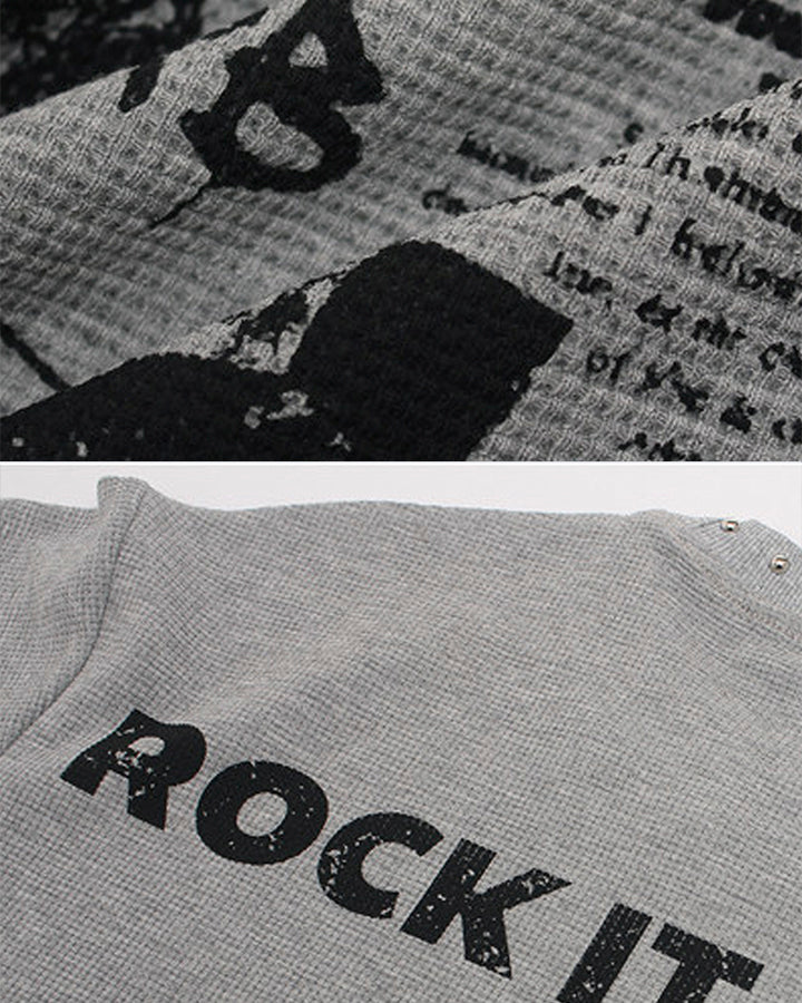Vintage Studded Graphic T-Shirt New - Image 10