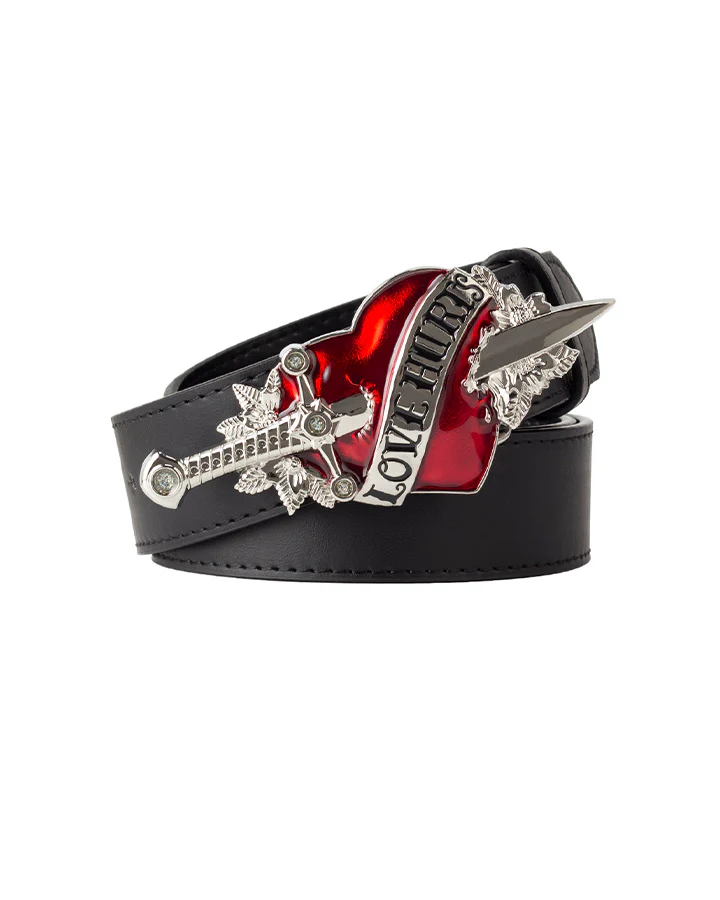 Vintage Sword Heart Buckle Belt - Image 4