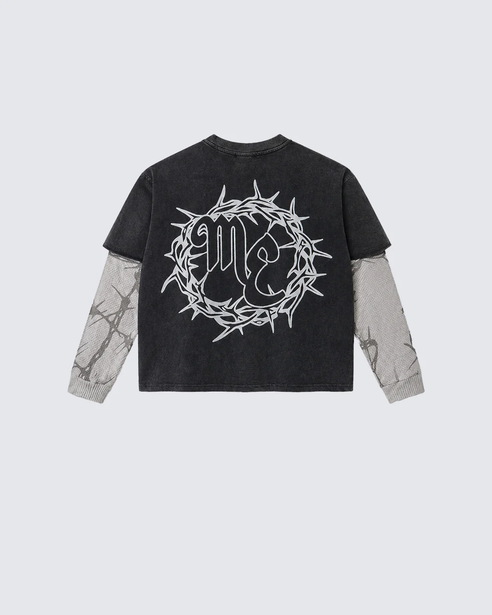 Vintage Thorn Graphic Layered Tee - Image 2