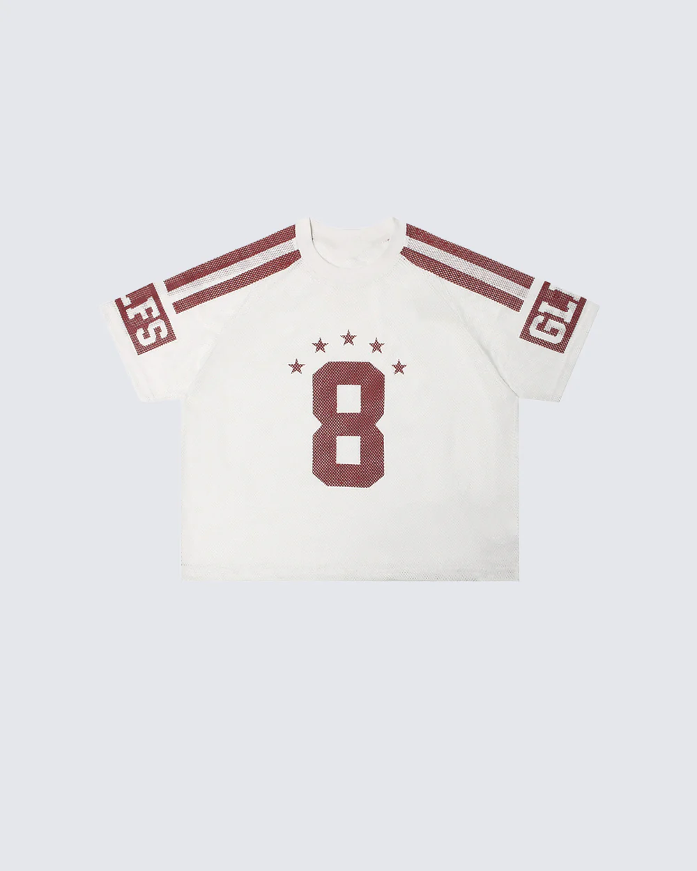 Vintage Wash Mesh Number Graphic Tee - Image 3