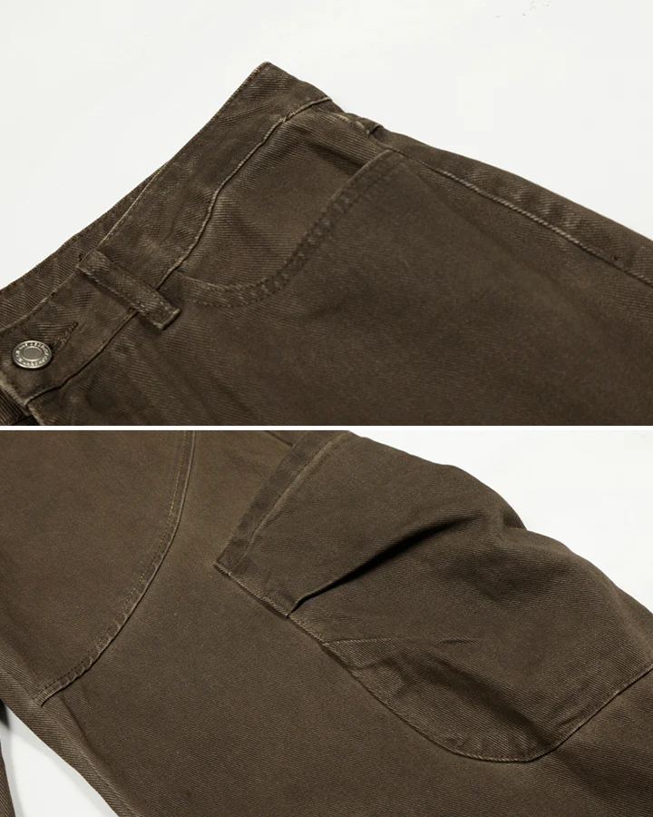 Vintage Washed Cargo Wide-Leg Scimitar Pants - Image 10