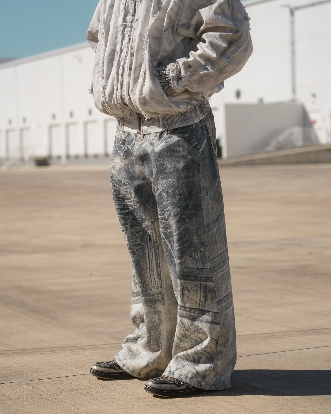Vintage Washed Casual Pants - Image 2