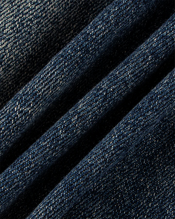Vintage Washed Denim Zip-Up Jacket - Image 11