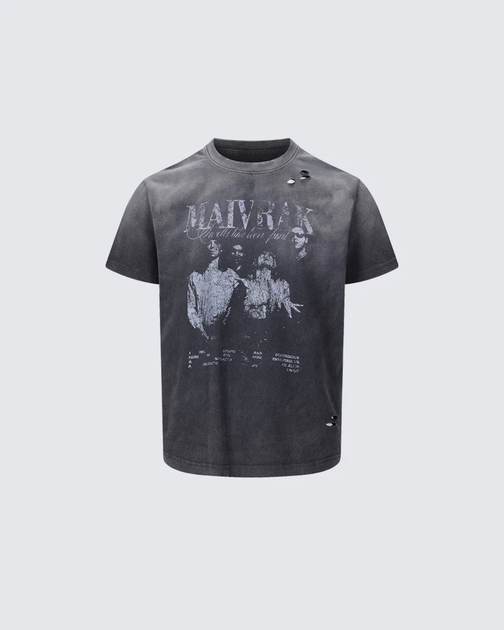 Vintage Washed Distressed Portrait Graphic Tee