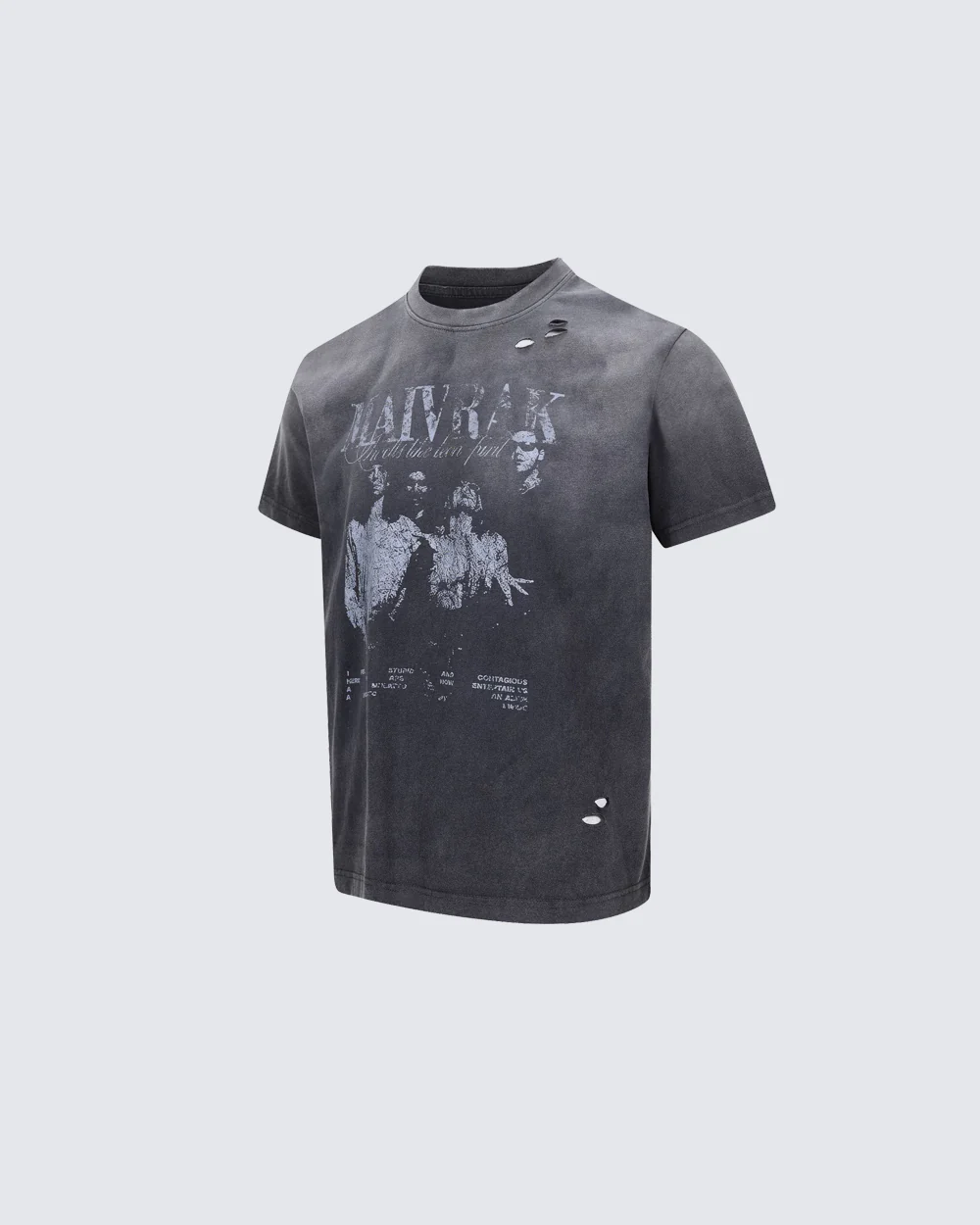 Vintage Washed Distressed Portrait Graphic Tee - Image 6
