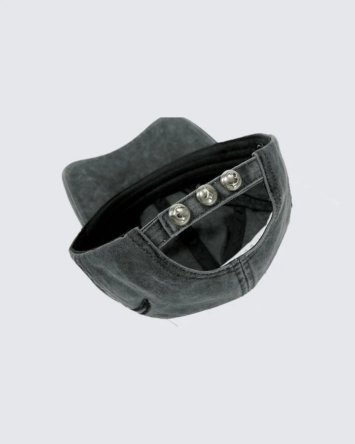 Vintage Washed Embroidered Baseball Cap - Image 5