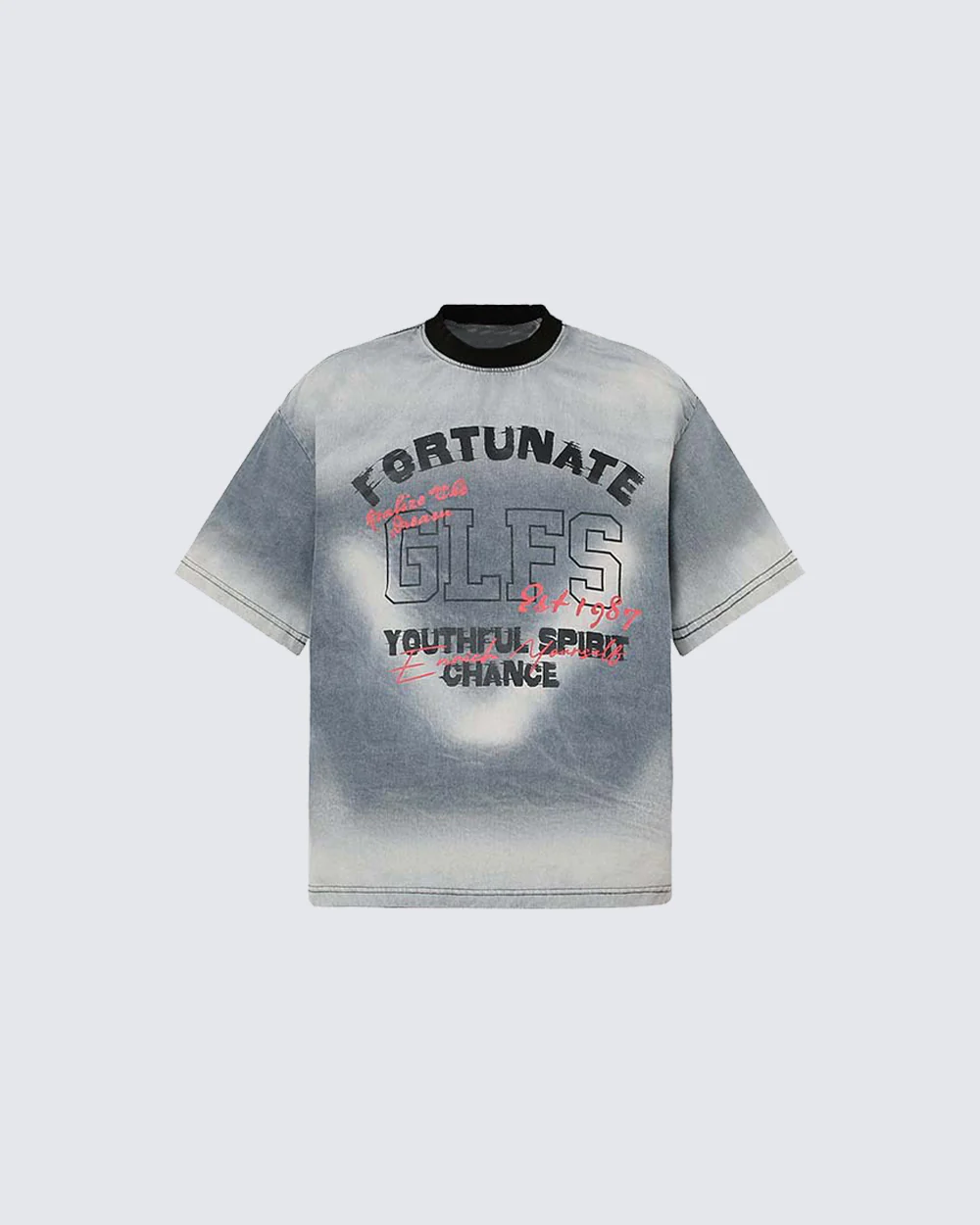 Vintage Washed Faded Graphic Casual T-Shirt