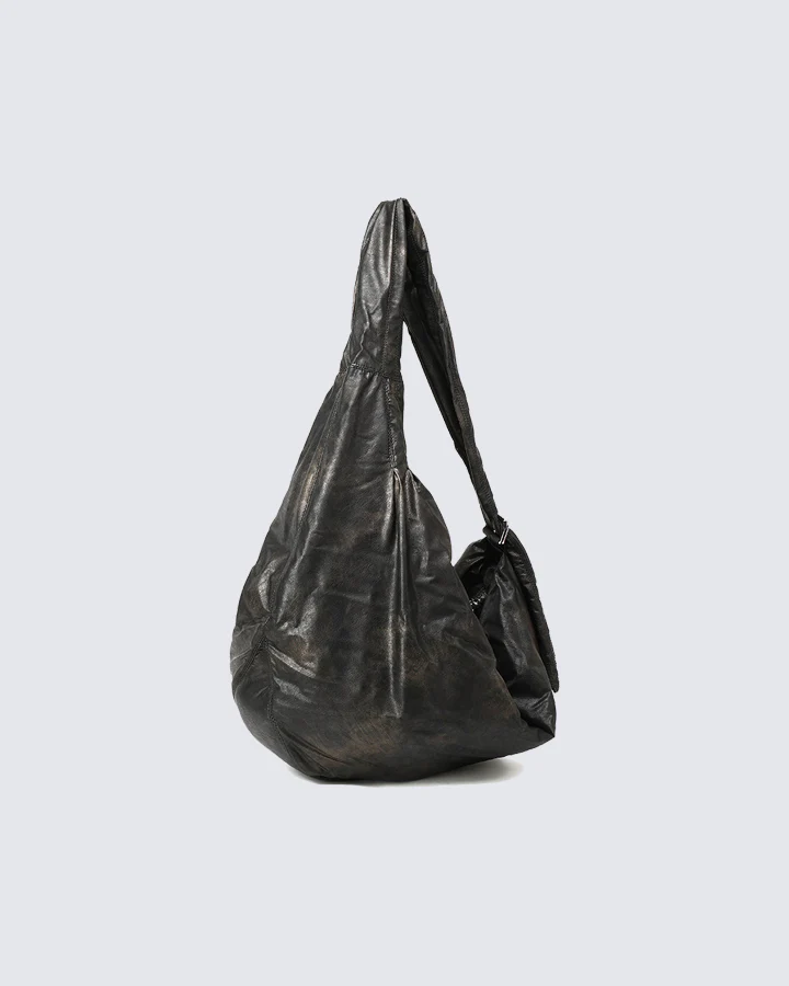 Vintage Washed Gradient Oversized Crossbody Bag