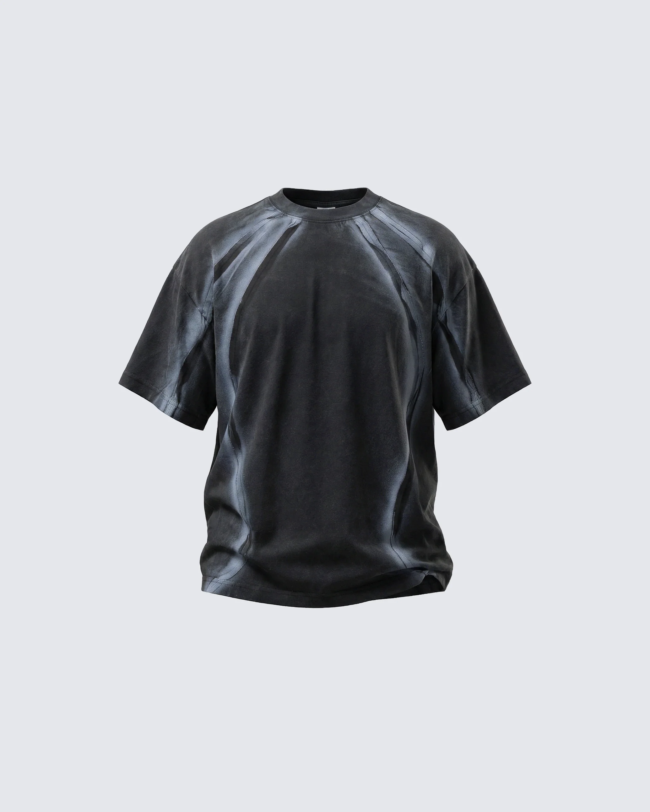 Vintage Washed Minimal Panel Short Sleeve
