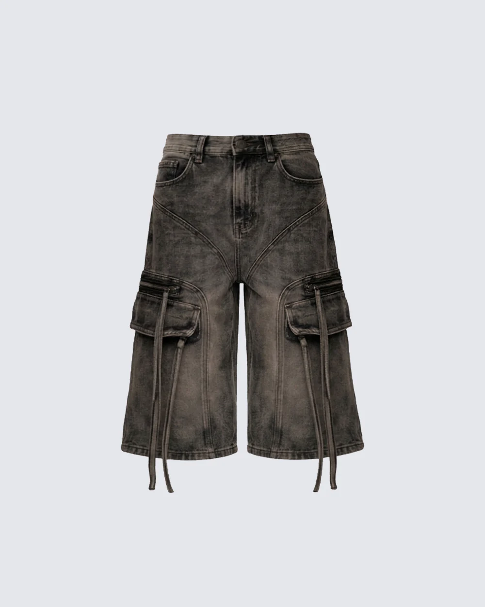 Vintage Washed New Cargo Cropped Pants