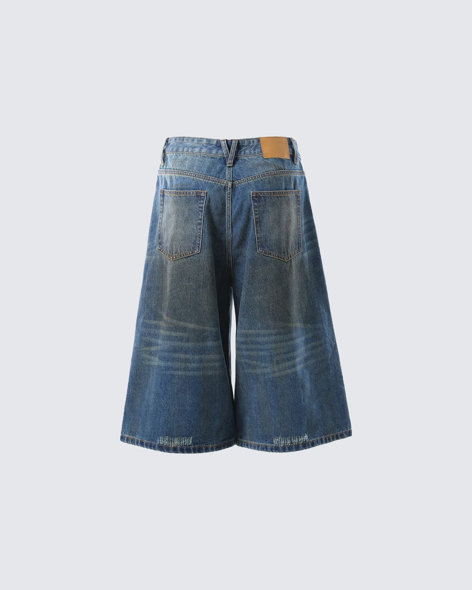 Vintage Washed Pleated Cat’s Whisker Denim Pants - Image 6