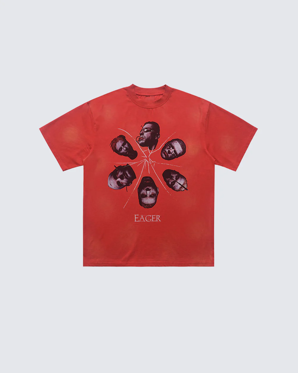 Vintage Washed Portrait Graphic Tee - Image 5
