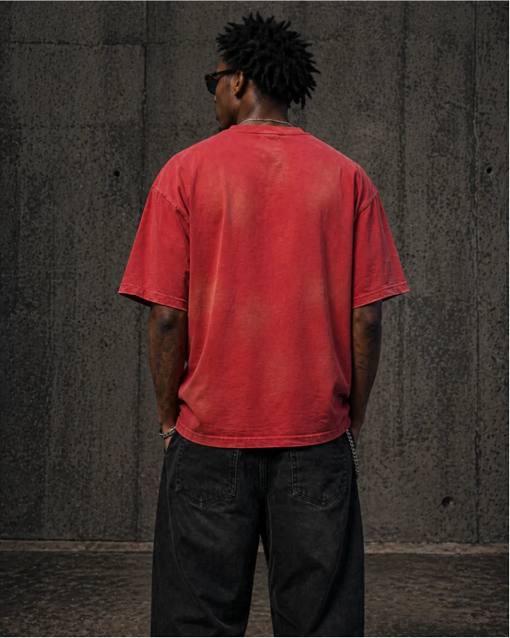 Vintage Washed Portrait Graphic Tee - Image 8