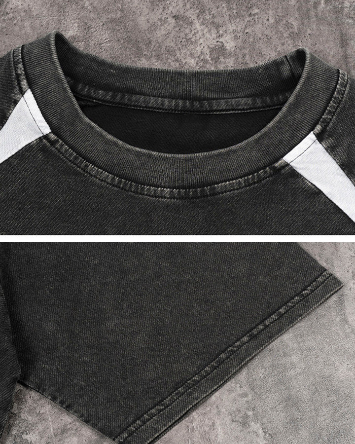 Vintage Washed Raglan Sleeve T-Shirt - Image 10