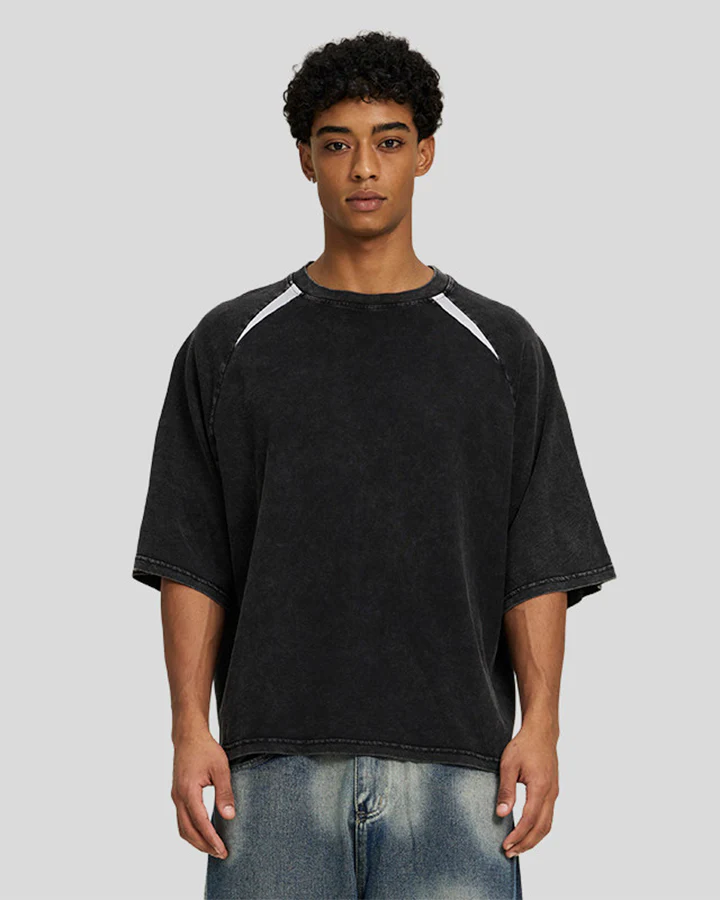 Vintage Washed Raglan Sleeve T-Shirt - Image 3