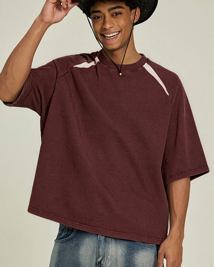 Vintage Washed Raglan Sleeve T-Shirt - Image 7