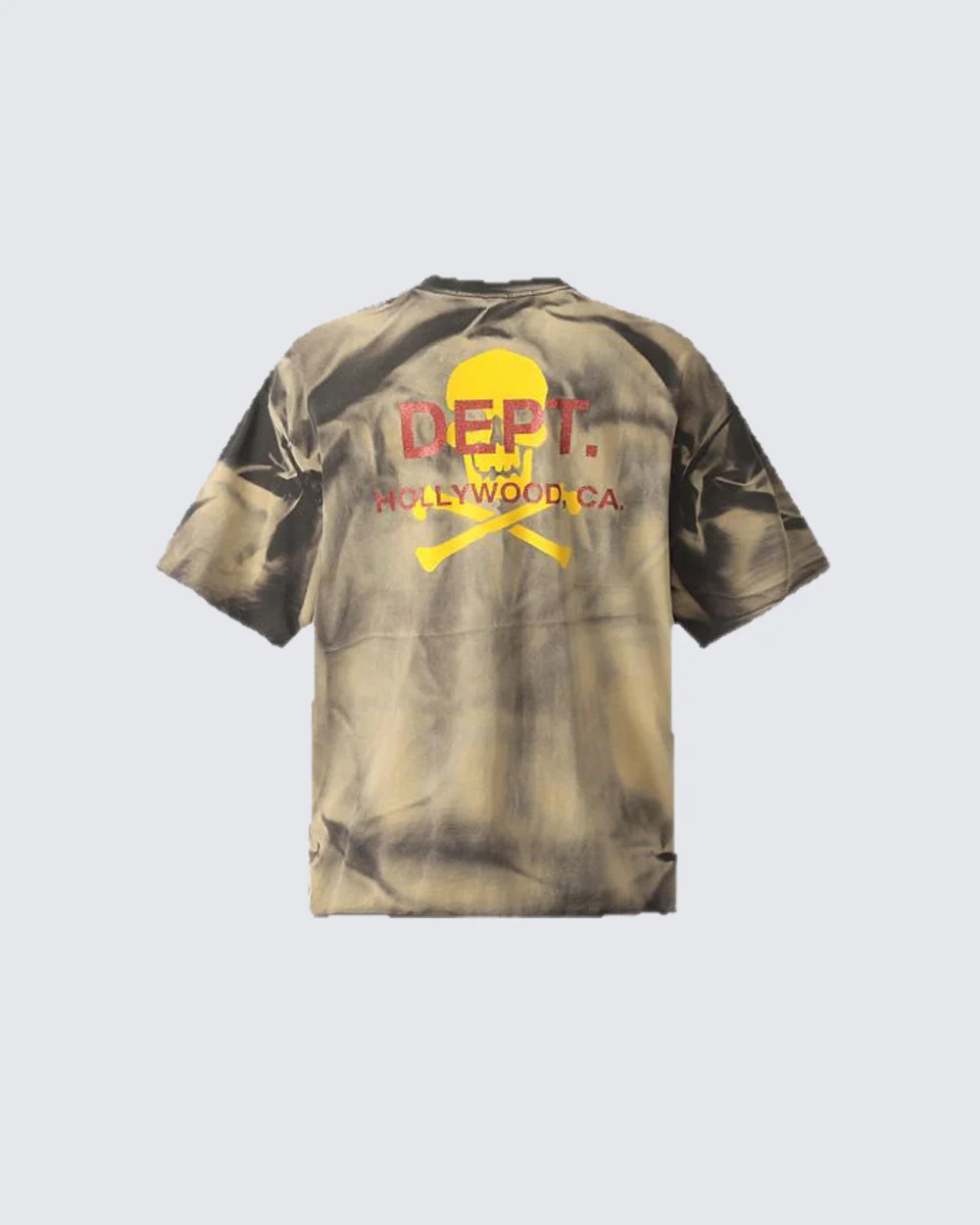 Vintage Washed Skull Graphic Pocket T-Shirt - Image 2