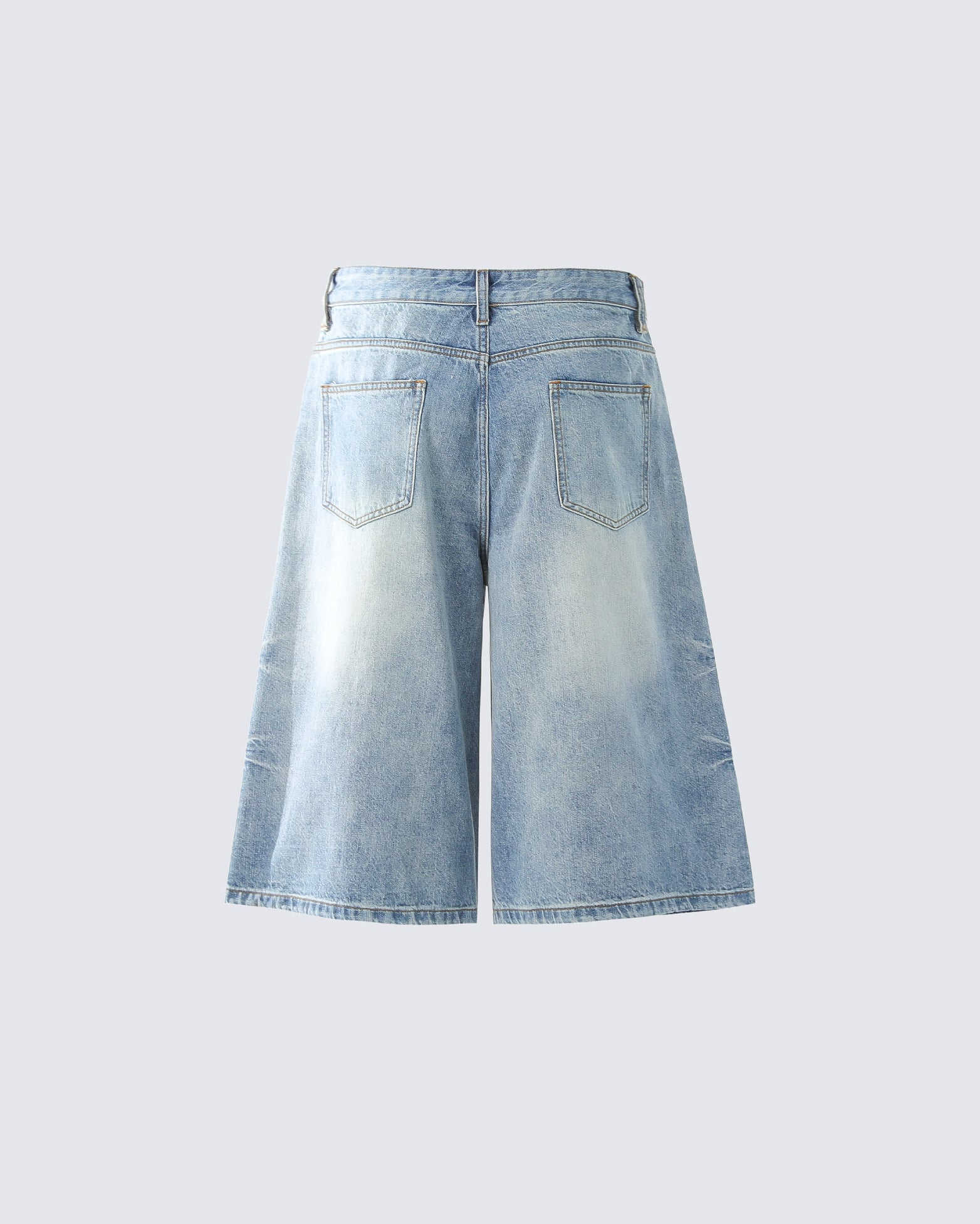 Vintage Washed Split Hem 7/10 Denim Pants - Image 12