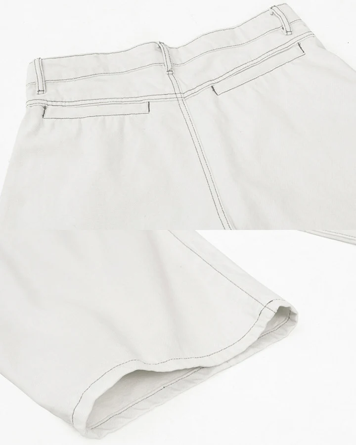 Vintage Washed Wide-Leg Denim Pants - Image 12