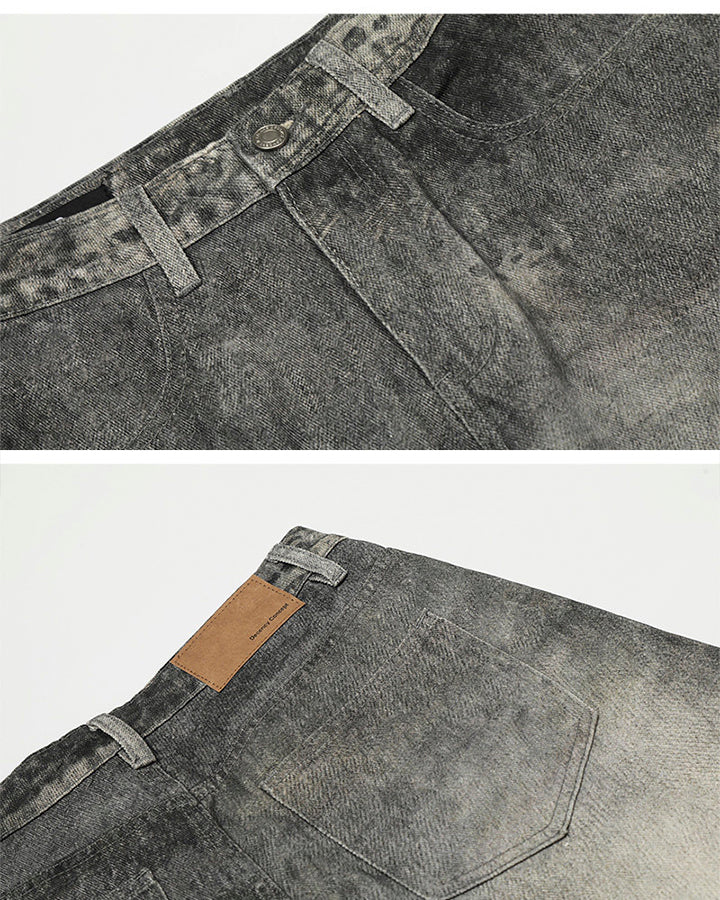Vintage Washed Wide-Leg Jeans - Image 8