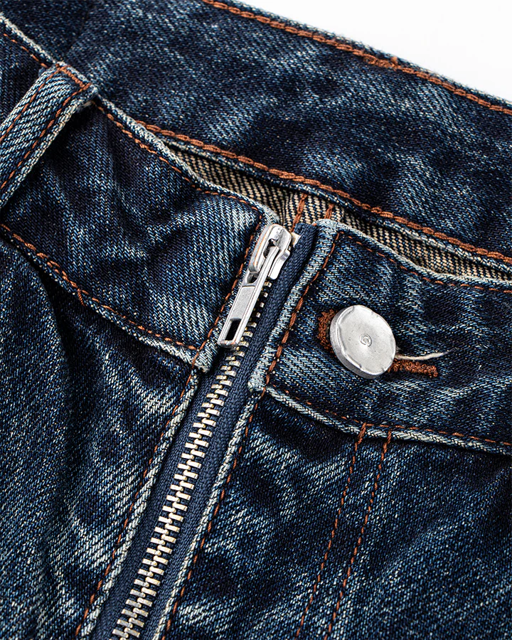 Vintage Wide-Leg Scimitar-Cut Jeans - Image 5