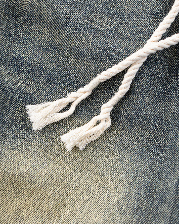 Washed Denim Multi-Pocket Cargo Pants - Image 10