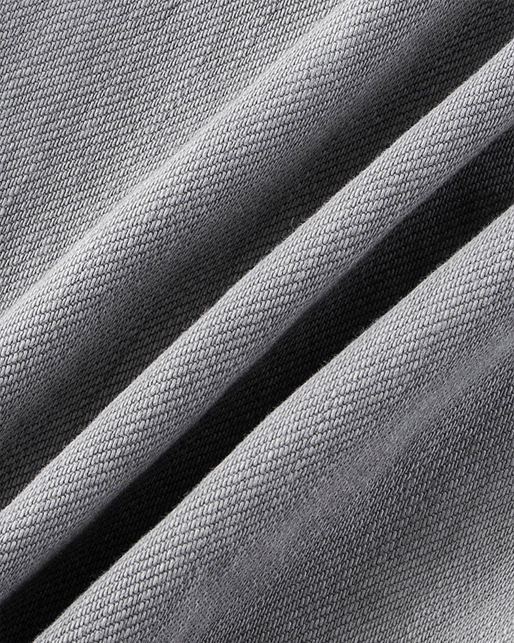Washed Grey Multi-Pocket Cargo Pants - Image 13