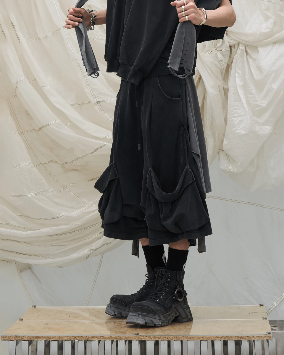 Detachable Flap Utility Sweatpants - Image 2
