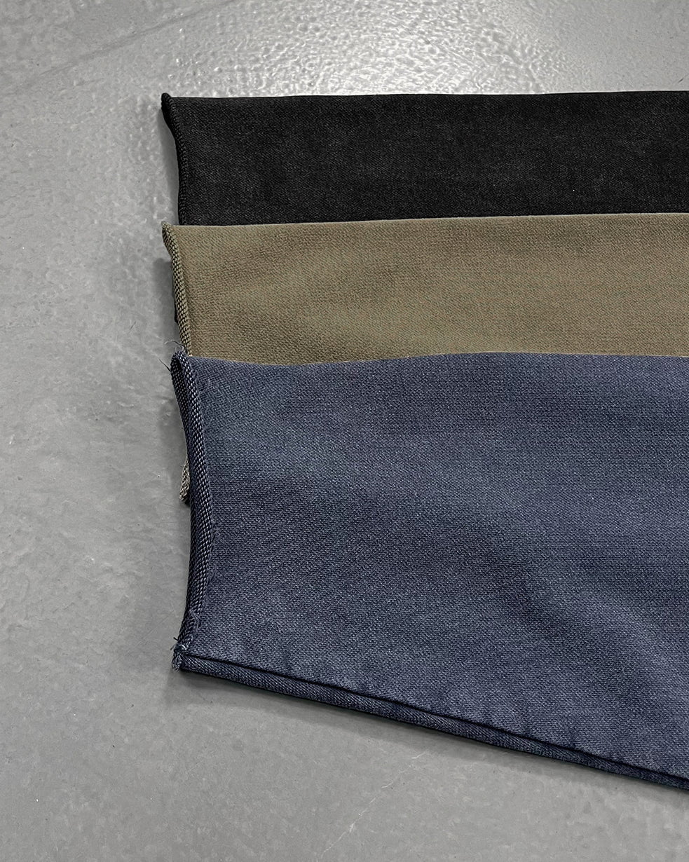 Washed Split-Panel Frayed Hoodie - Image 9