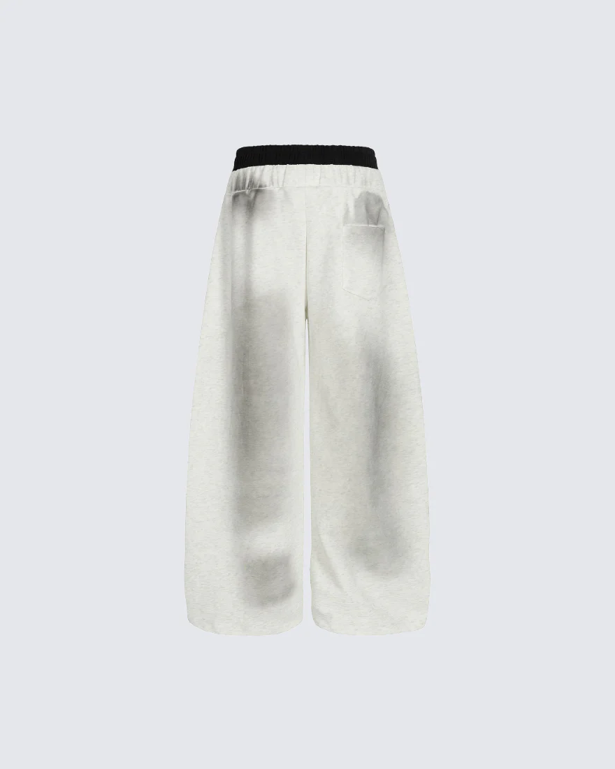 Washed Tie-Dye Letter Print Casual Pants - Image 3