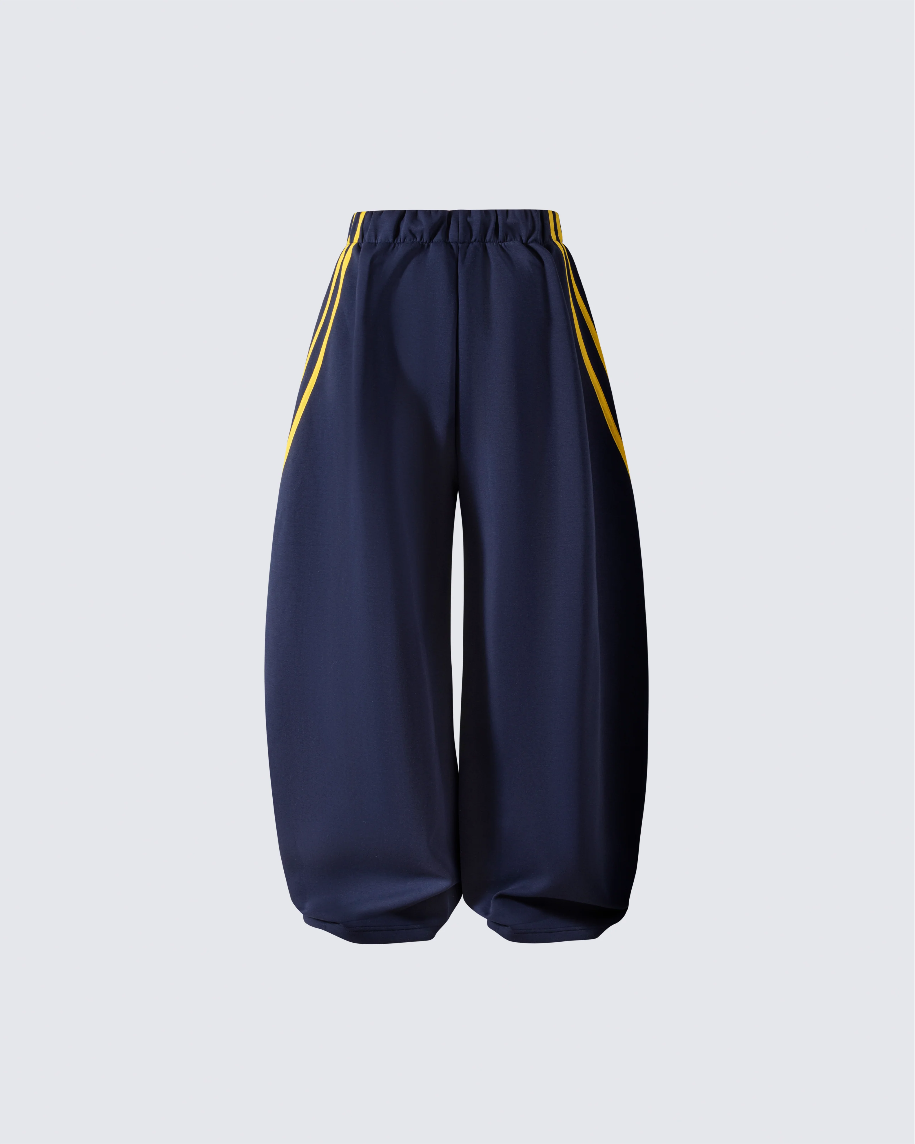 Wide-Leg Contrast Stripe Track Pants - Image 6