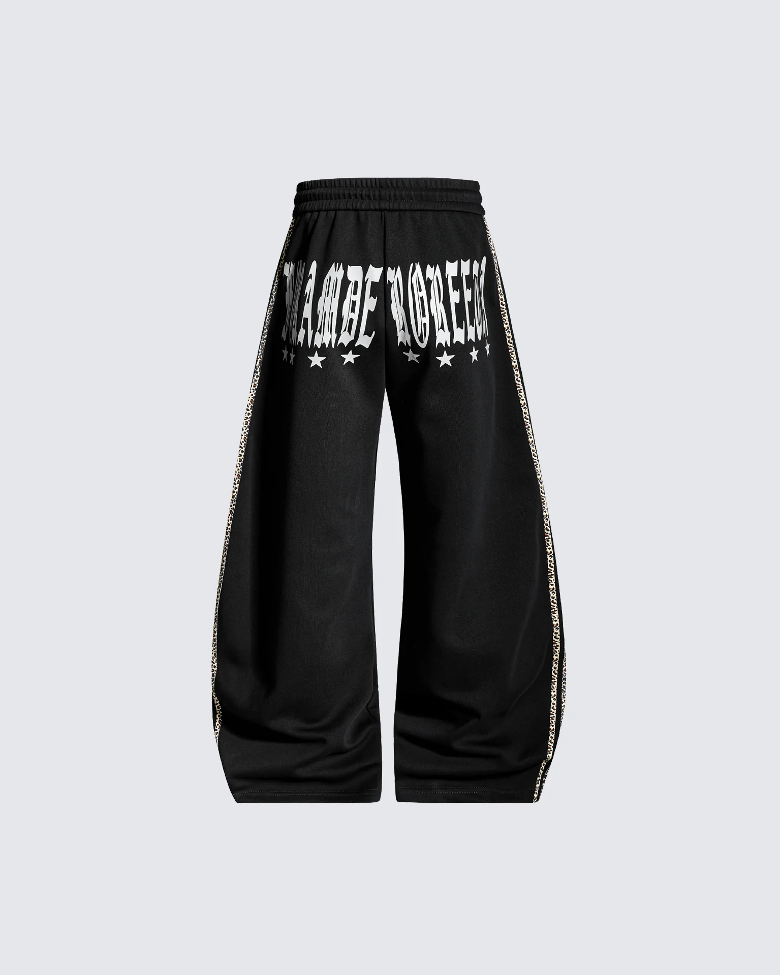 Winter Cross Print Wide-Leg Sweatpants - Image 2