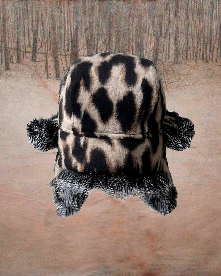 Winter New Leopard Print Trapper Hat - Image 2