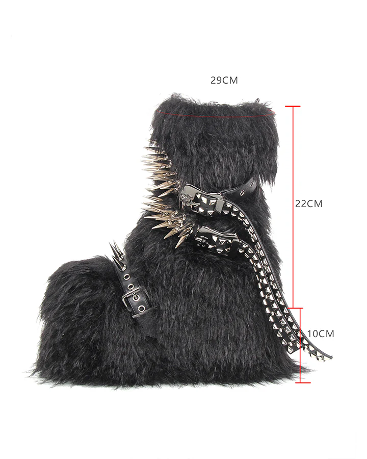 Winter New Thick-Soled Furry Mid-Calf Boots - Image 3
