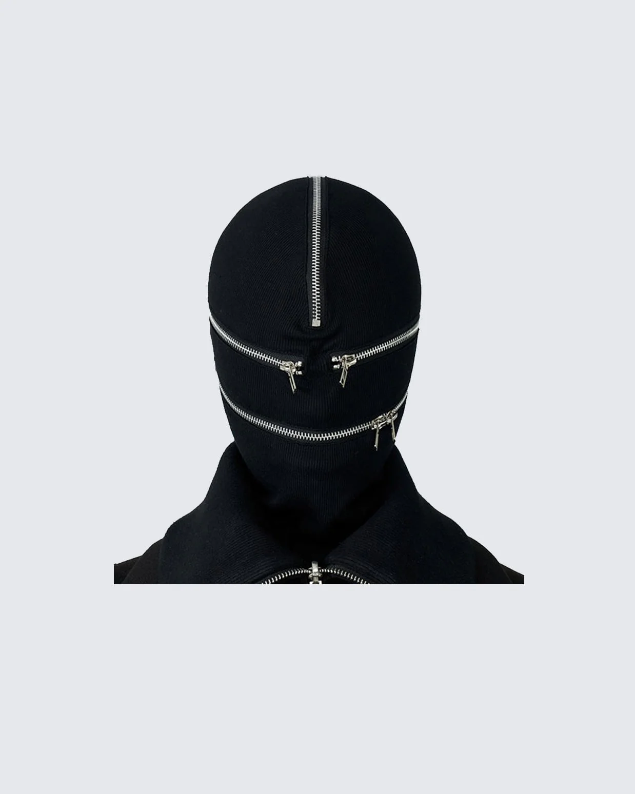 Zipper Knit Mask Cover - Image 3